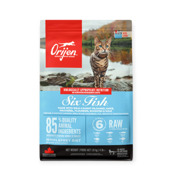 Orijen 6 Fresh Fish Cat & Kitten корм для котів, з рибою - 1,8 кг