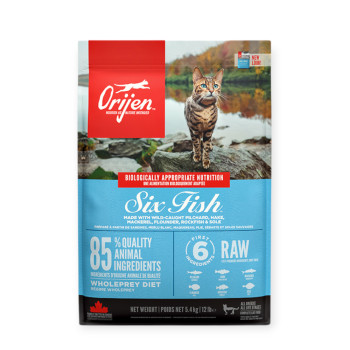 Orijen 6 Fresh Fish Cat & Kitten корм для котів, з рибою - 5,4 кг