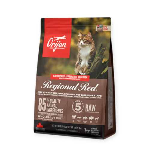 Orijen Regional Red Cat корм для котів, з м'ясом - 1,8 кг