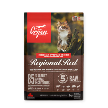 Orijen Regional Red Cat корм для котів, з м'ясом - 5,4 кг
