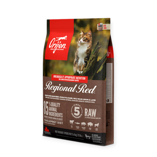 Orijen Regional Red Cat корм для котів, з м'ясом - 5,4 кг