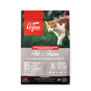 Orijen Fit&Trim Cat для котів із зайвою вагою, з м'ясом та рибою - 1,8 кг