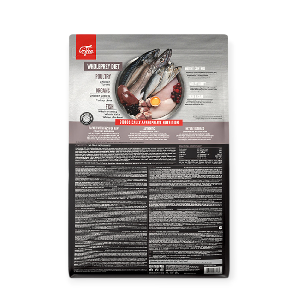 Orijen Fit&Trim Cat для котів із зайвою вагою, з м'ясом та рибою - 1,8 кг
