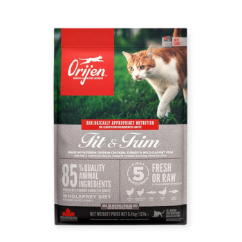 Orijen Fit&Trim Cat для кошек с лишним весом, с мясом и рыбой - 5,4 кг