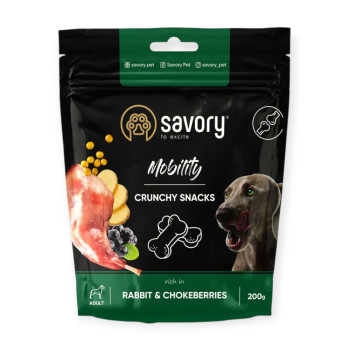 Savory Soft Snacks Rabbit & Chokeberries ласощі для собак, з кроликом та горобиною - 200 г