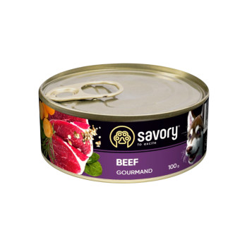 Savory Dog Gourmand Beef корм для собак, с говядиной - 100 г