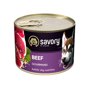 Savory Dog Gourmand Beef корм для собак, з яловичиною - 200 г