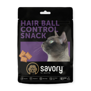 Savory Cats Snacks Pillows Hair Ball Control для виведення шерсті у котів - 180 г