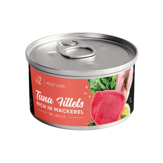 Savory Adult Cat Tuna Fillets rich in Mackerel корм для котів, з тунцем та макреллю - 70 г