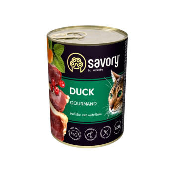 Savory Cat Adult Duck корм для котів, з качкою - 400 г