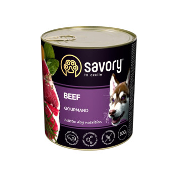 Savory Dog Gourmand Beef корм для собак, с говядиной - 800 г