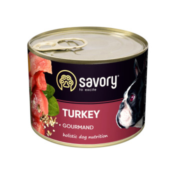 Savory Dog Gourmand Turkey корм для собак, с индейкой - 200 г