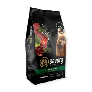 Savory Dog Small Lamb корм для собак малых пород, с ягненком - 8 кг