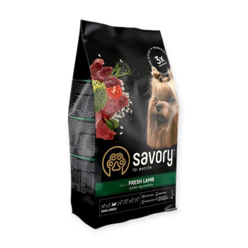 Savory Dog Small Lamb корм для собак малих порід, з ягням - 3 кг