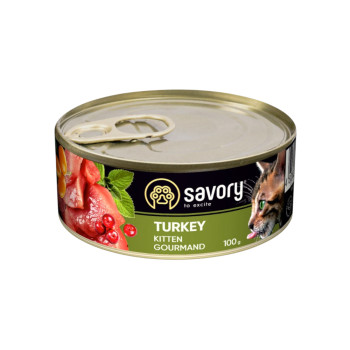 Savory Kitten Turkey корм для кошенят, з індичкою - 100 г