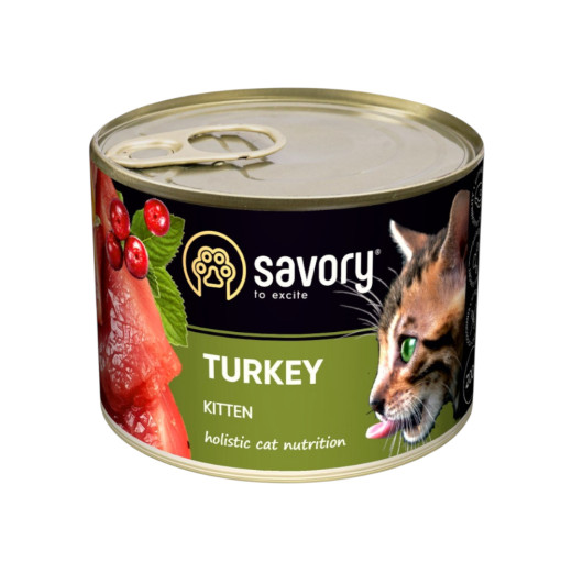 Savory Kitten Turkey корм для кошенят, з індичкою - 200 г