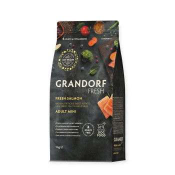Grandorf Fresh Dog Adult Mini Salmon & Sweet Potato корм для собак малих порід, з лососем - 1 кг