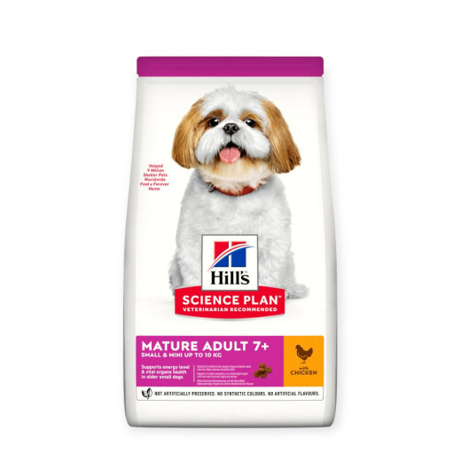 Hill's Science Plan Mature Adult 7+ Small & Mini для пожилых собак малых пород, с курицей - 1,5 кг