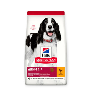 Hill's Science Plan Adult Medium корм для собак середніх порід, з куркою - 14 кг