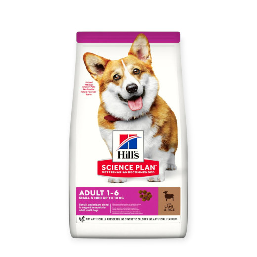 Hill's Science Plan Adult Small & Mini корм для малых пород, с ягненком и рисом - 6 кг