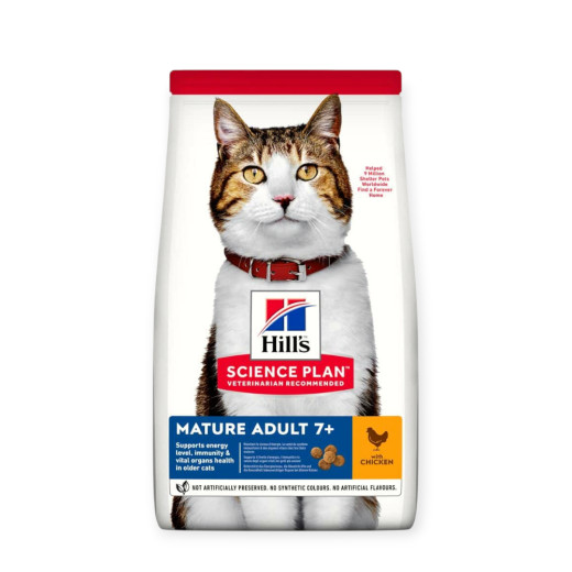 Hill's Science Plan Mature Adult 7+ корм для літніх котів, з куркою - 3 кг