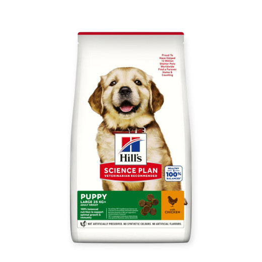 Hill's Science Plan Puppy Large корм для щенков больших пород, с курицей - 14,5 кг