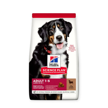 Hill's Science Plan Adult Large корм для собак больших пород, с ягненком - 14 кг