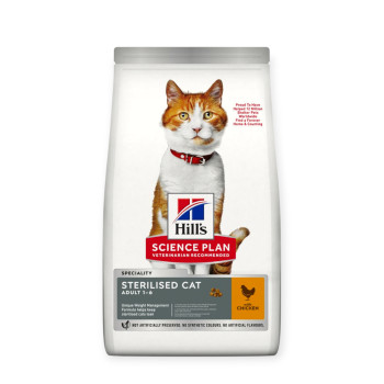 Hill's Science Plan Adult Sterilised Chicken для стерилізованих котів, з куркою - 10 кг