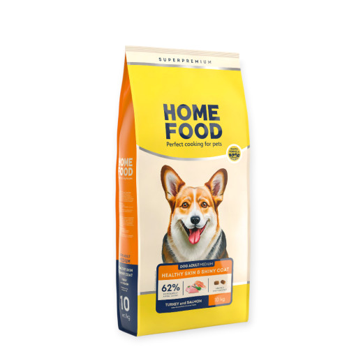 Home Food Dog Adult Mini Healthy Skin & Shiny Coat для собак малих порід, з лососем та індичкою - 10 кг