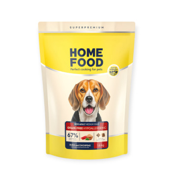 Home Food Dog Adult Medium & Maxi Hypoallergenic GF для средних и больших собак с уткой - 1,6 кг