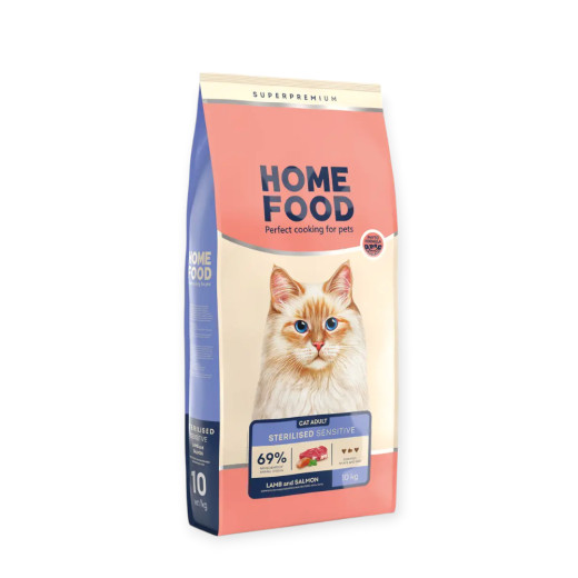 Home Food For Sterilised & Neutered Sensitive Digestion для чутливого травлення, з ягням - 10 кг