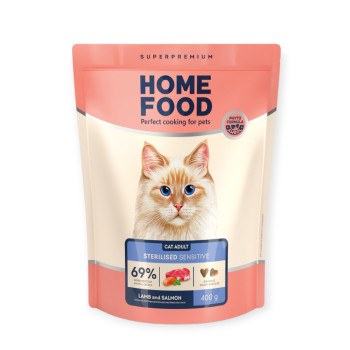 Home Food For Sterilised & Neutered Sensitive Digestion для чувствительного пищеварения, с ягненком - 400 г