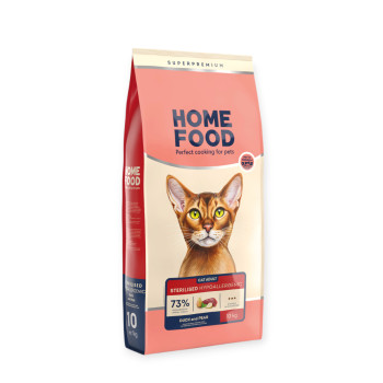 Home Food Cat Grain-free Hypoallergenic для стерилізованих котів, з качкою - 10 кг