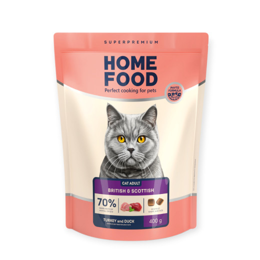 Home Food Cat For British & Scottish для британських та шотландських котів, з індичкою - 400 г
