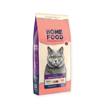Home Food Cat For British & Scottish для британских и шотландских кошек с индейкой - 1 кг