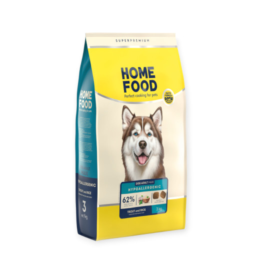 Home Food Dog Adult Maxi Hypoallergenic для собак великих порід, з фореллю та рисом - 3 кг