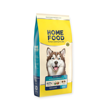 Home Food Dog Adult Maxi Hypoallergenic для собак больших пород, с форелью и рисом - 10 кг