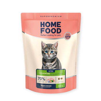 Home Food For Kittens 1-12 Months сухой корм для котят, с курицей - 400 г