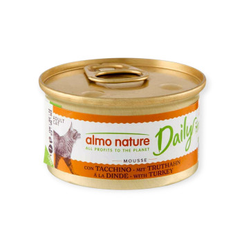 Almo Nature Daily Mousse Turkey влажный корм для кошек, с индейкой - 85 г