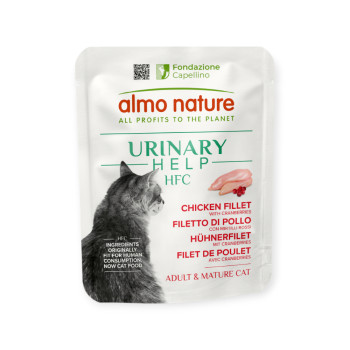 Almo Nature HFC Cat Urinary Help вологий корм для котів, з курячим філе та журавлиною - 50 г