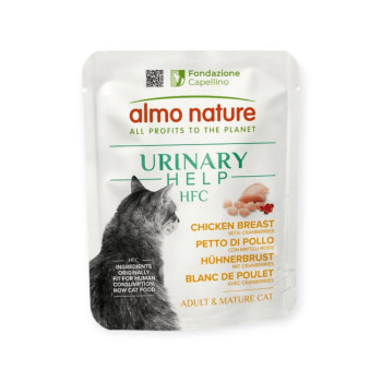 Almo Nature HFC Cat Urinary Help вологий корм для котів, з курячою грудкою та журавлини - 50г