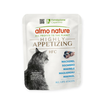 Almo Nature HFC Cat Highly Appetizing влажный корм для кошек, со скумбрией - 50 г
