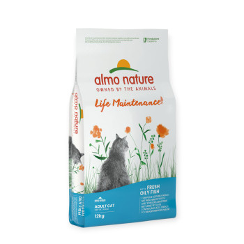 Almo Nature Cat Adult Fresh Oily Fish корм для кошек, с жирной рыбой - 12 кг