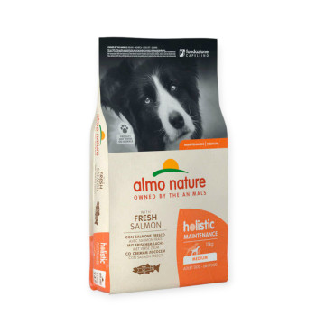 Almo Nature Dog Adult Medium Fresh Salmon корм для собак середніх порід, зі свіжим лососем - 12 кг
