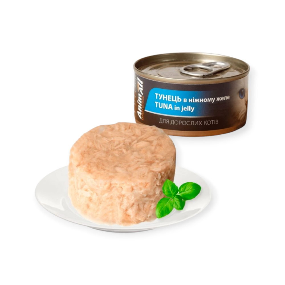 AnimAll Tuna in Jelly влажный корм для кошек, с тунцем - 85 г