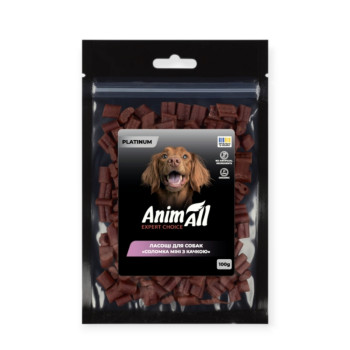 AnimAll Platinum лакомство для собак, соломка с уткой - 100 г