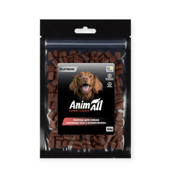 Animall Platinum лакомство для собак, соломка с говядиной - 100 г
