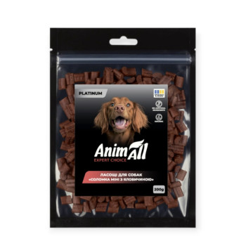 Animall Platinum лакомство для собак, соломка с говядиной - 200 г