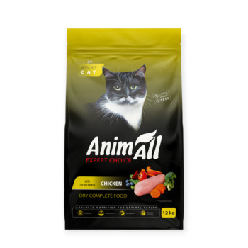 Animall Cat Chicken корм для котів, з куркою - 12 кг