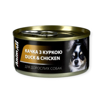 AnimAll Dog Duck & Chicken корм для собак, с уткой и курицей - 85 г